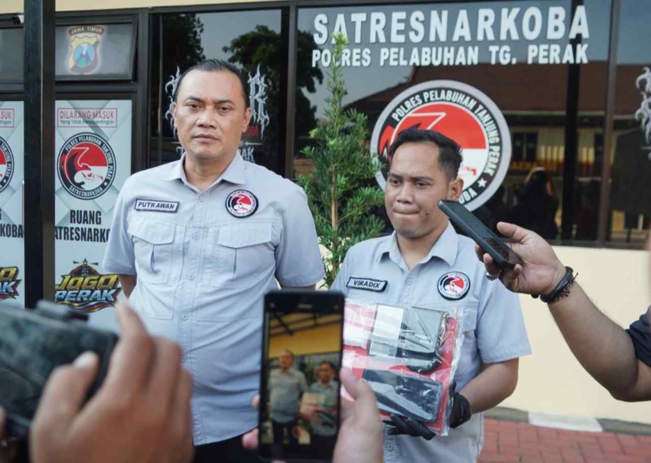 Polres Pelabuhan Tanjung Perak Ungkap Peredaran Sabu 65,51 Gram di Kenjeran