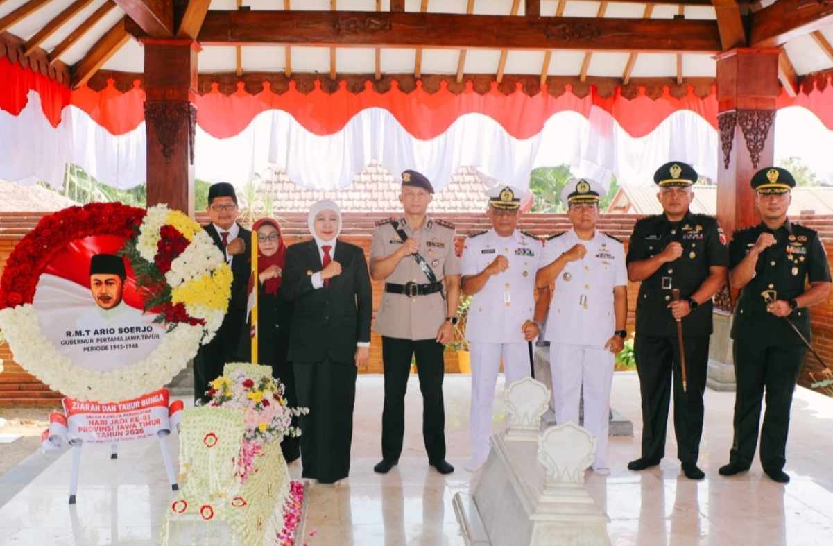 Haul Gubernur Soerjo 2026, Bupati Magetan Hadiri Ziarah Makam Bersama Forkopimda